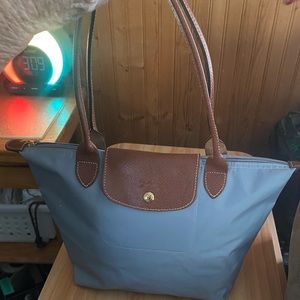 Grey Longchamp Tote used